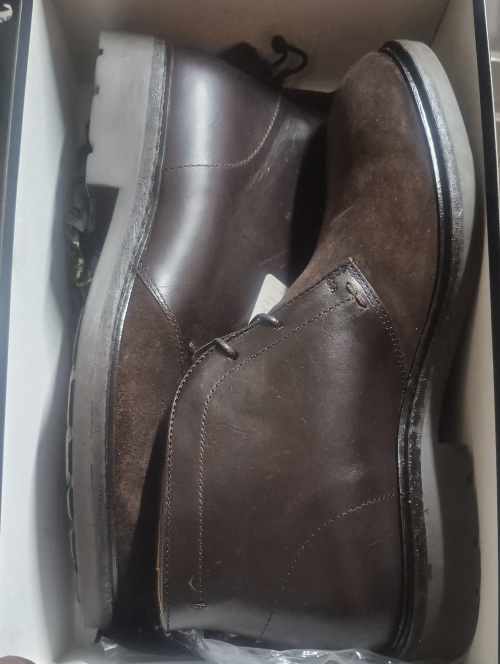 Men Massimo Dutti Brown Leather Sued shoes  US Size 9 AND Also Have Size US 6